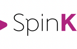 SpinKids logo, with Kids in bright colors, preceded by a bright magenta star.