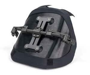 The back of a Bondar back support, leaning forward.